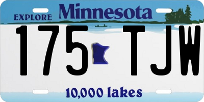 MN license plate 175TJW
