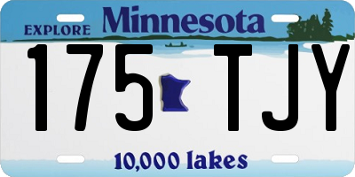 MN license plate 175TJY