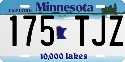 MN license plate 175TJZ