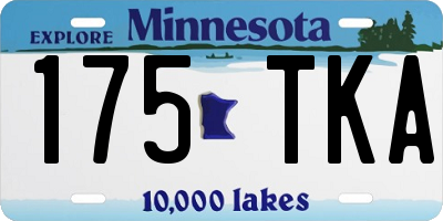 MN license plate 175TKA