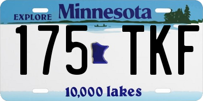 MN license plate 175TKF