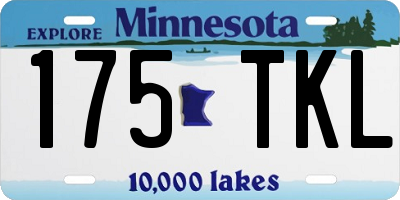 MN license plate 175TKL