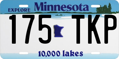 MN license plate 175TKP