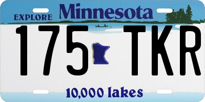 MN license plate 175TKR