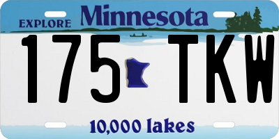 MN license plate 175TKW