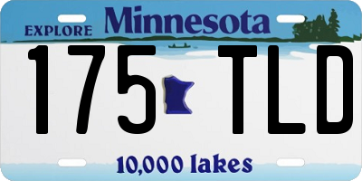 MN license plate 175TLD