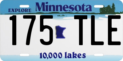 MN license plate 175TLE