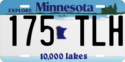 MN license plate 175TLH