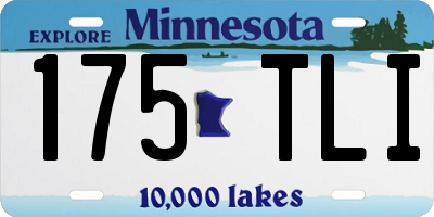 MN license plate 175TLI
