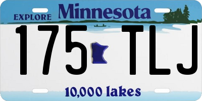 MN license plate 175TLJ