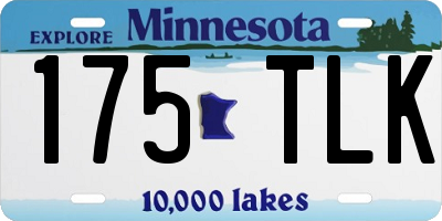 MN license plate 175TLK