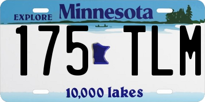 MN license plate 175TLM