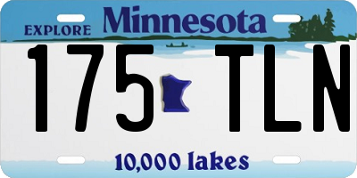 MN license plate 175TLN
