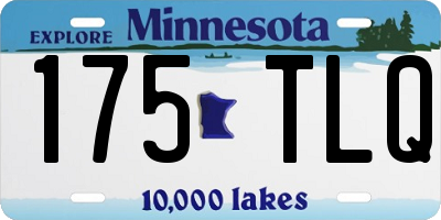 MN license plate 175TLQ