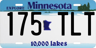 MN license plate 175TLT