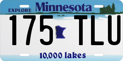MN license plate 175TLU