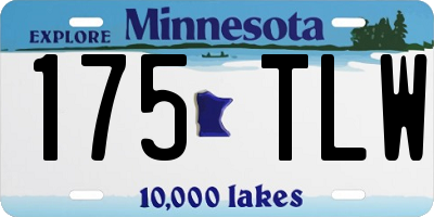 MN license plate 175TLW