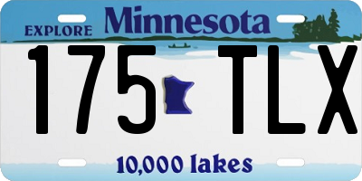 MN license plate 175TLX