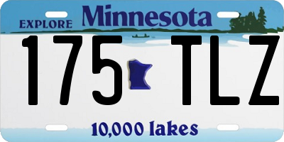 MN license plate 175TLZ