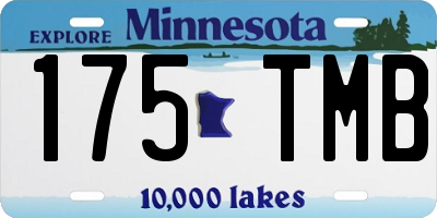 MN license plate 175TMB