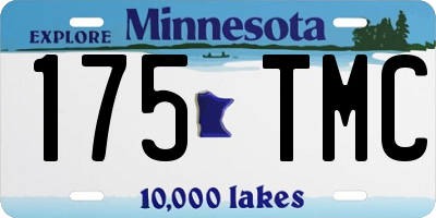 MN license plate 175TMC