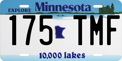 MN license plate 175TMF