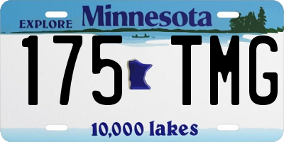 MN license plate 175TMG