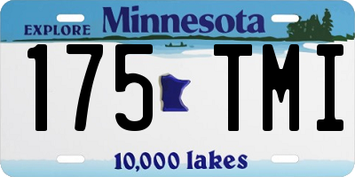 MN license plate 175TMI