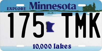 MN license plate 175TMK
