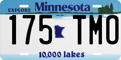 MN license plate 175TMO