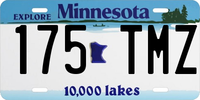 MN license plate 175TMZ