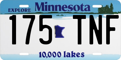 MN license plate 175TNF