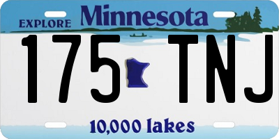 MN license plate 175TNJ