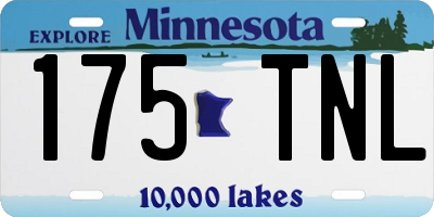 MN license plate 175TNL