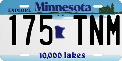 MN license plate 175TNM