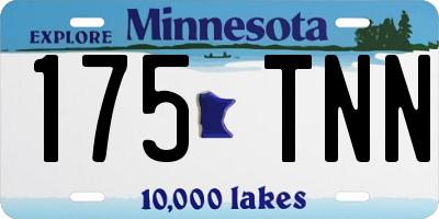 MN license plate 175TNN