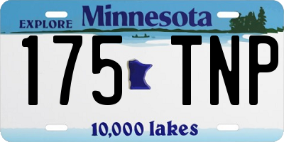 MN license plate 175TNP