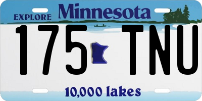 MN license plate 175TNU