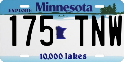 MN license plate 175TNW