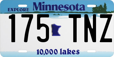 MN license plate 175TNZ