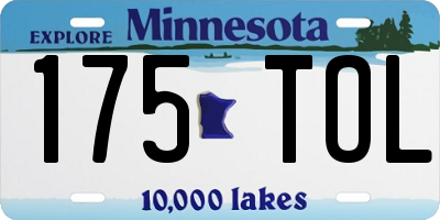 MN license plate 175TOL