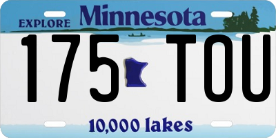 MN license plate 175TOU