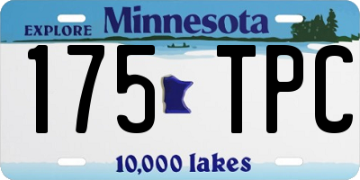 MN license plate 175TPC