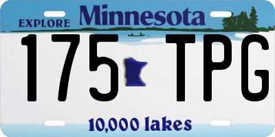 MN license plate 175TPG