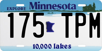 MN license plate 175TPM