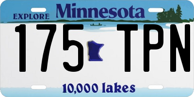 MN license plate 175TPN