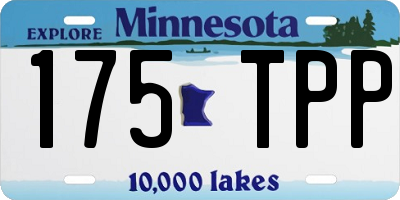 MN license plate 175TPP