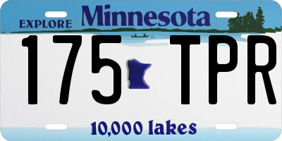 MN license plate 175TPR