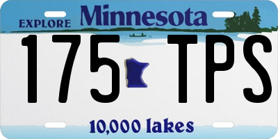 MN license plate 175TPS