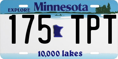 MN license plate 175TPT